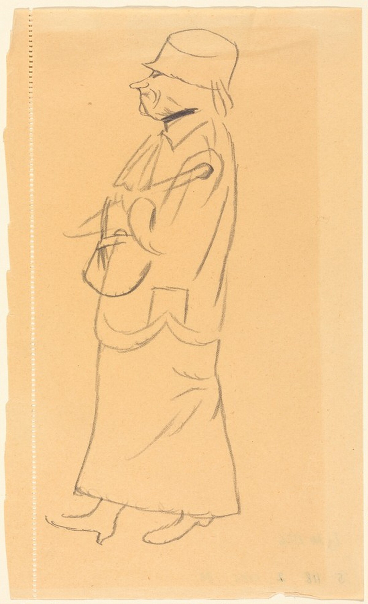 A Woman Walking to the Left by George Grosz