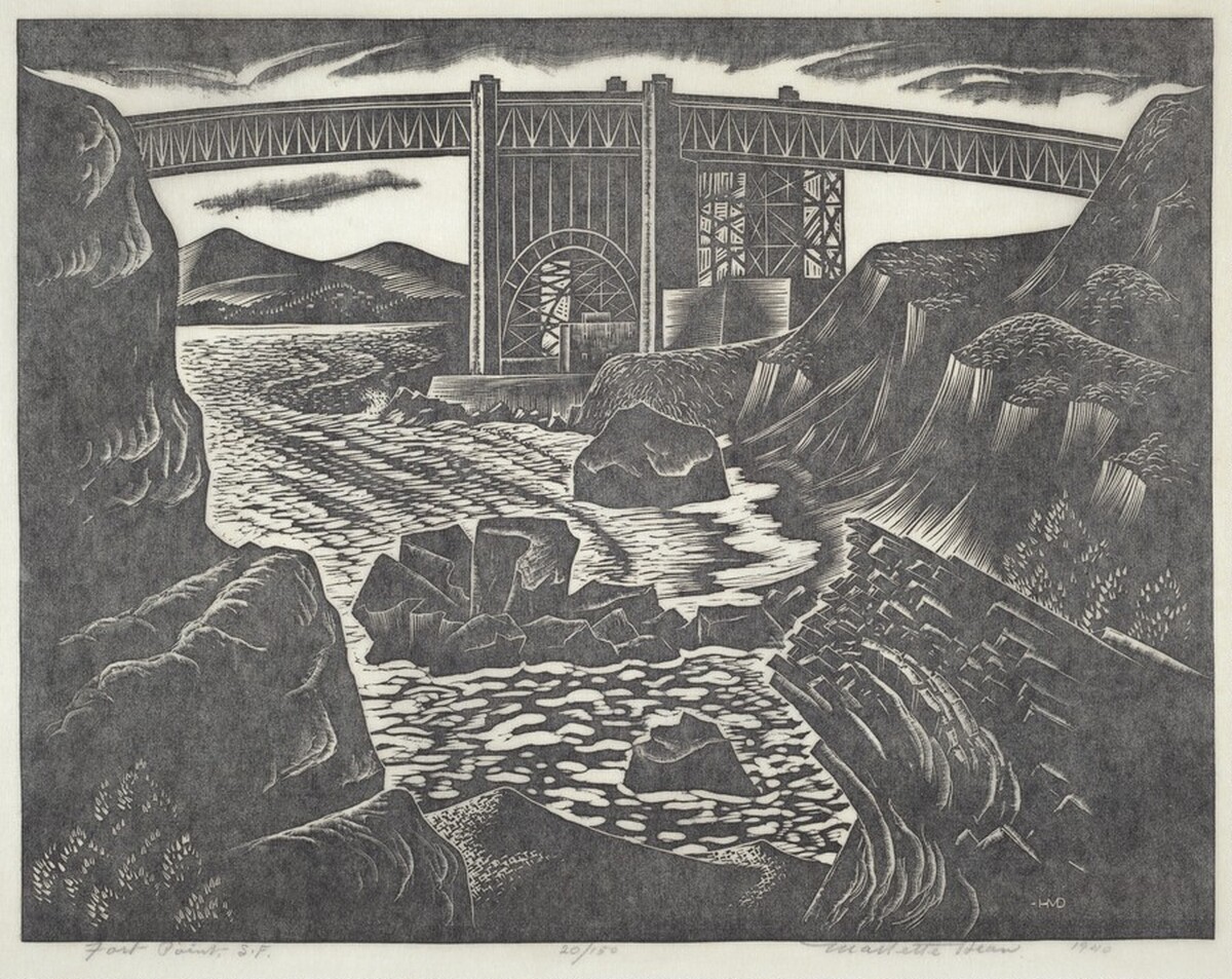 Fort Point, S. F. by Harold Mallette Dean