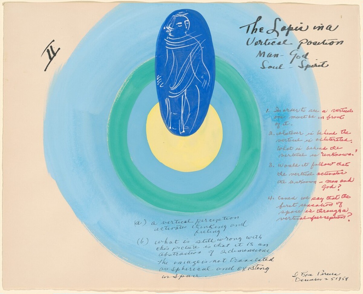 Study for "The Lapis", II. The Lapis in a Vertical Position by I. Rice Pereira