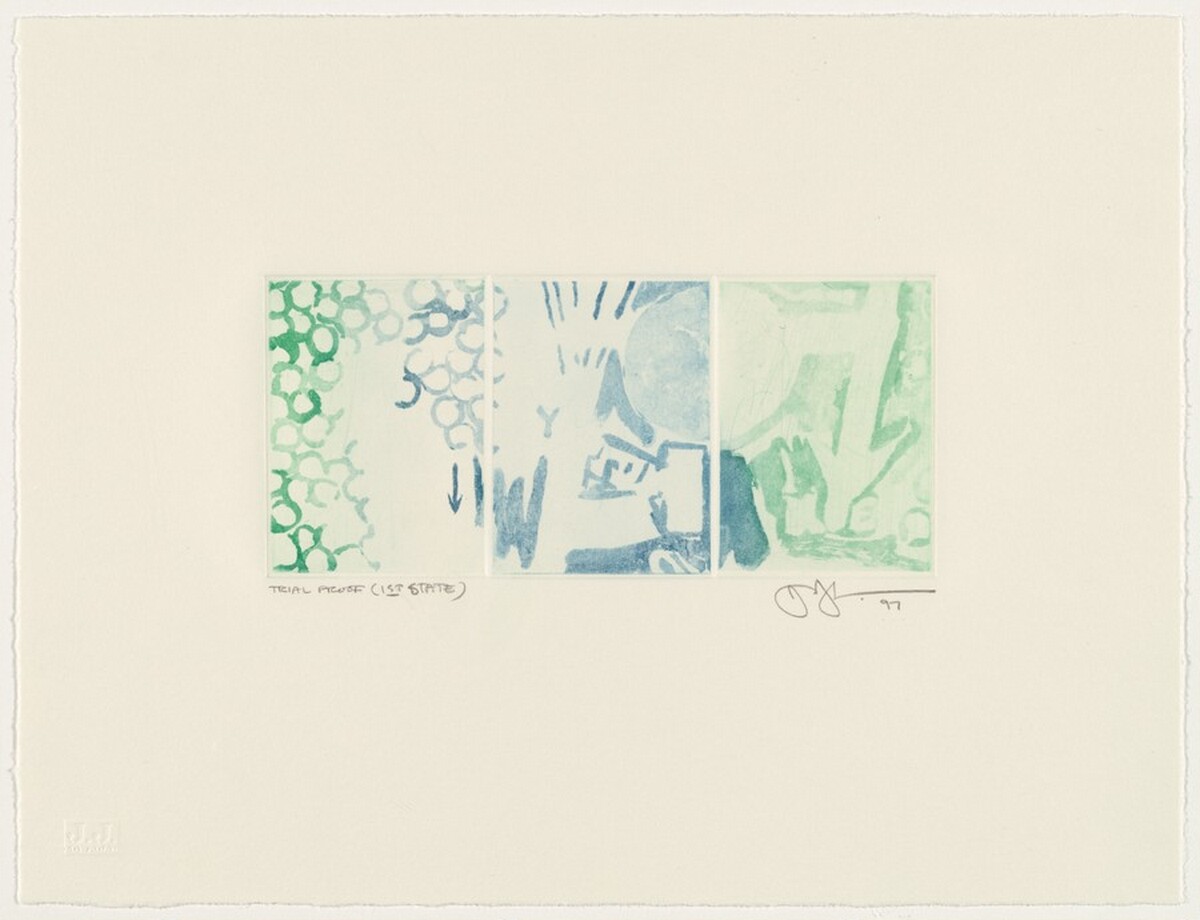 Untitled [trial proof of 1st state] by Jasper Johns