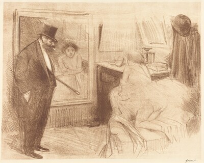 La loge de la danseuse (2e planche) (The Dancer's Dressing Room) (second plate)