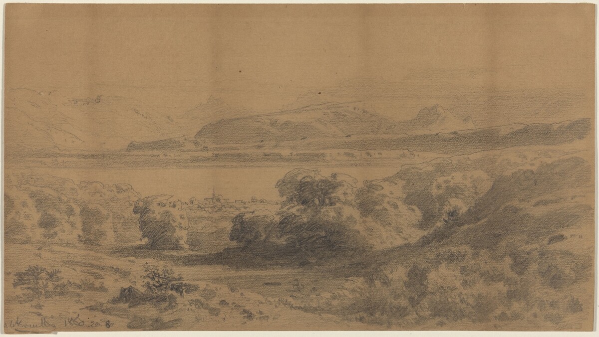 Panorama on a Mountain Lake by Stanislaus Graf von Kalckreuth