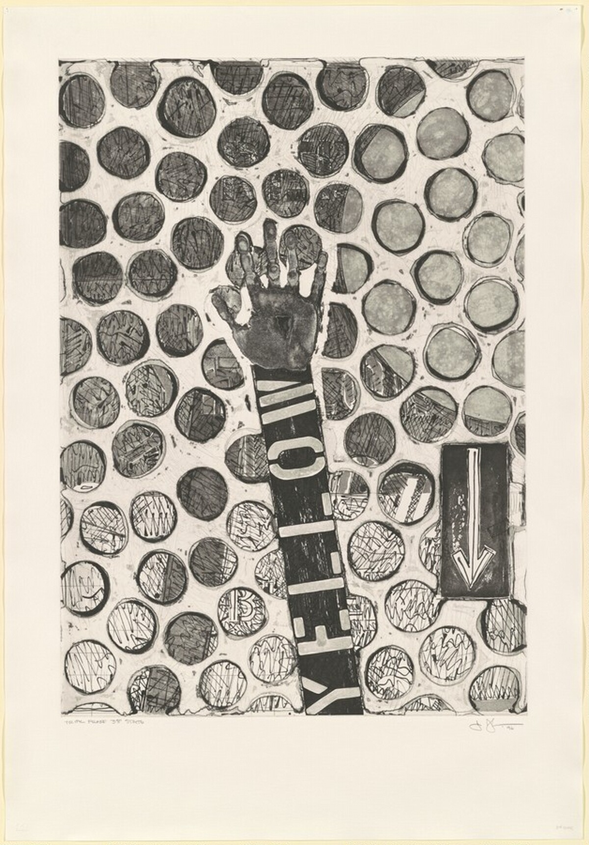 Untitled [trial proof of 3rd state] by Jasper Johns