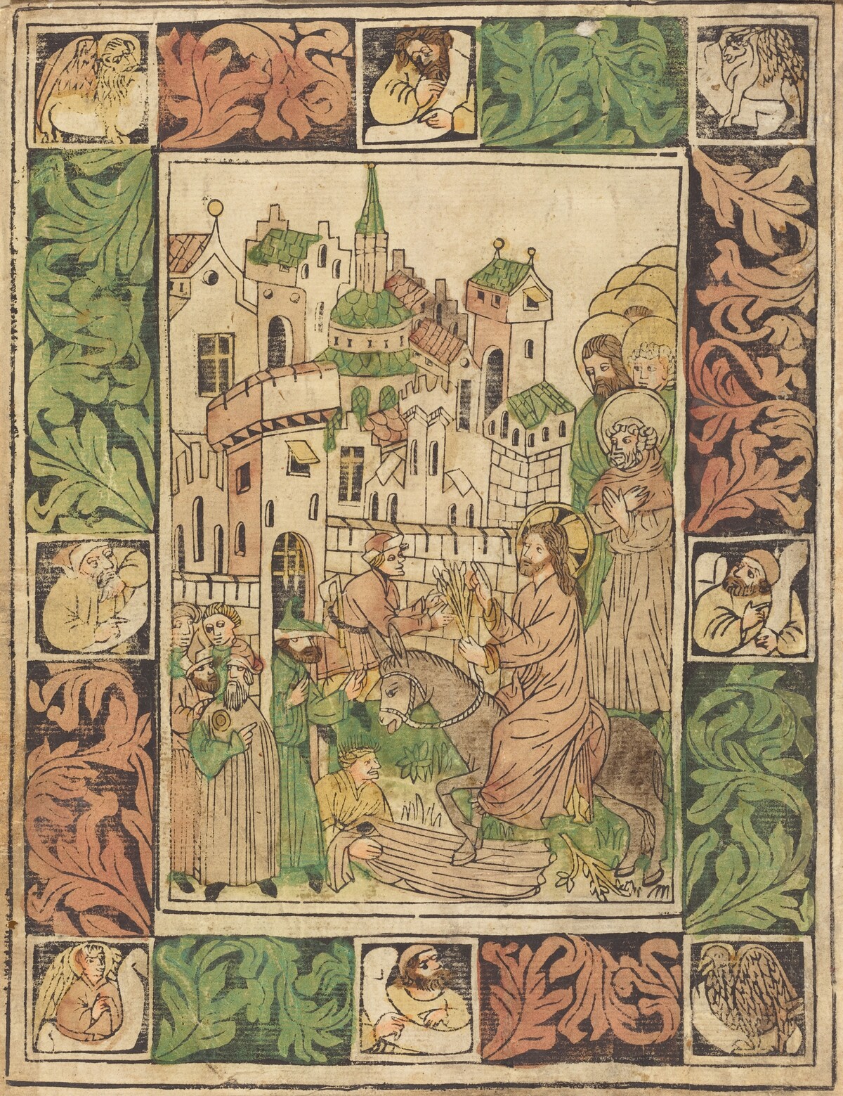 Christ's Entry into Jerusalem by German 15th Century