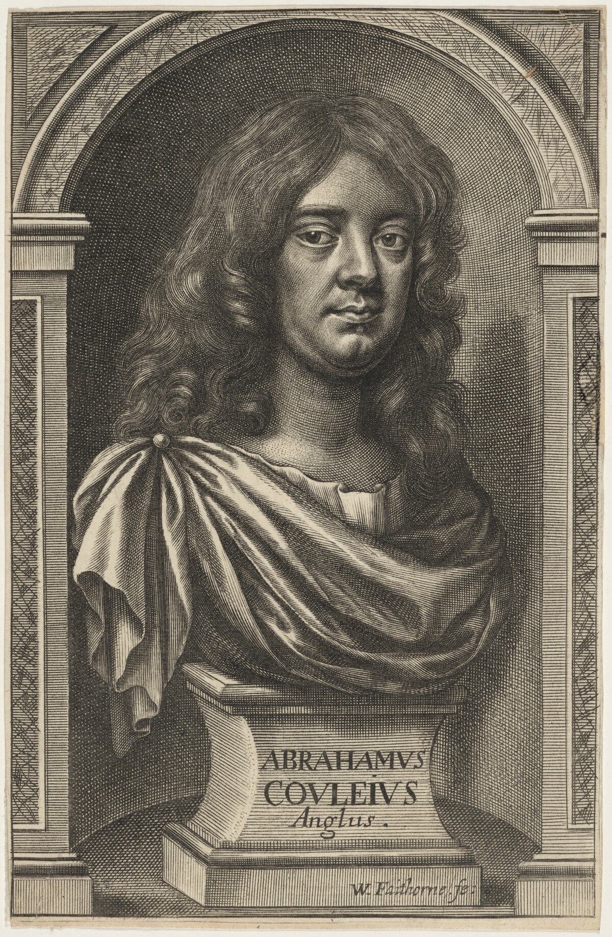 Abraham Cowley by William Faithorne