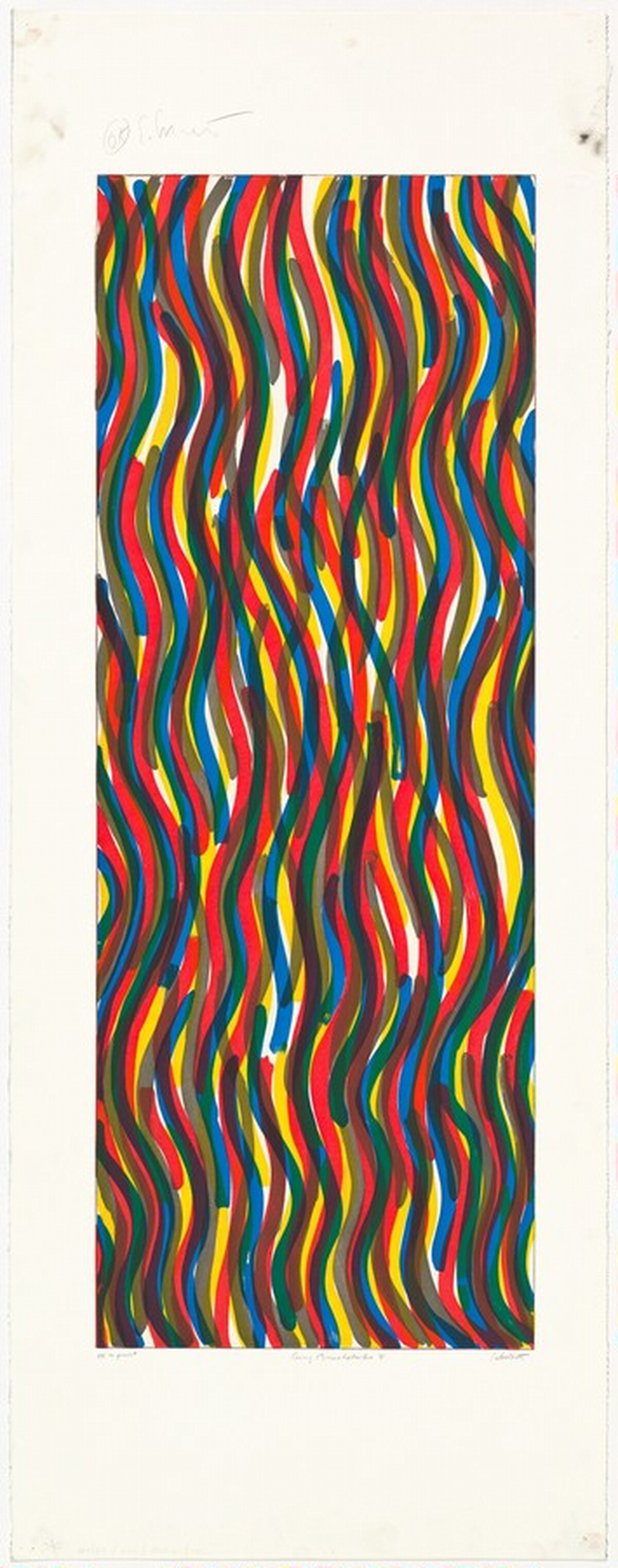 Curvy Brushstrokes I by Sol LeWitt