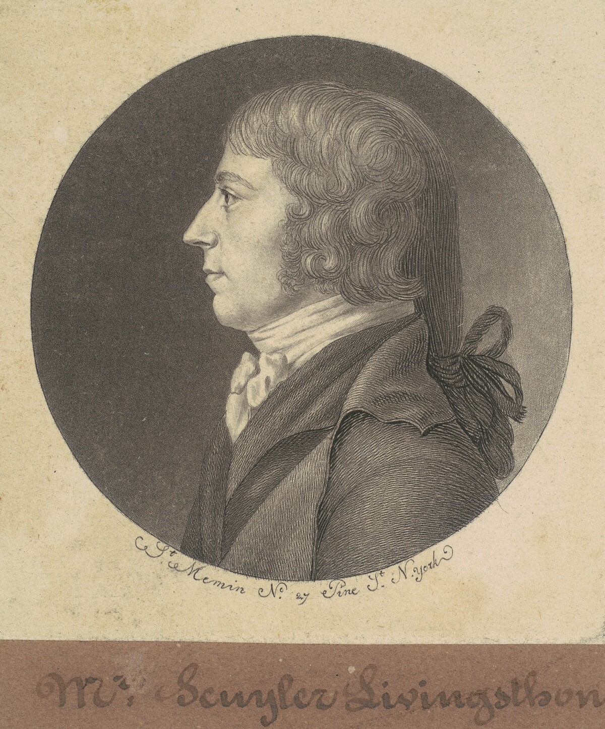 Peter Schuyler Livingston by Charles B. J. Févret de Saint-Mémin