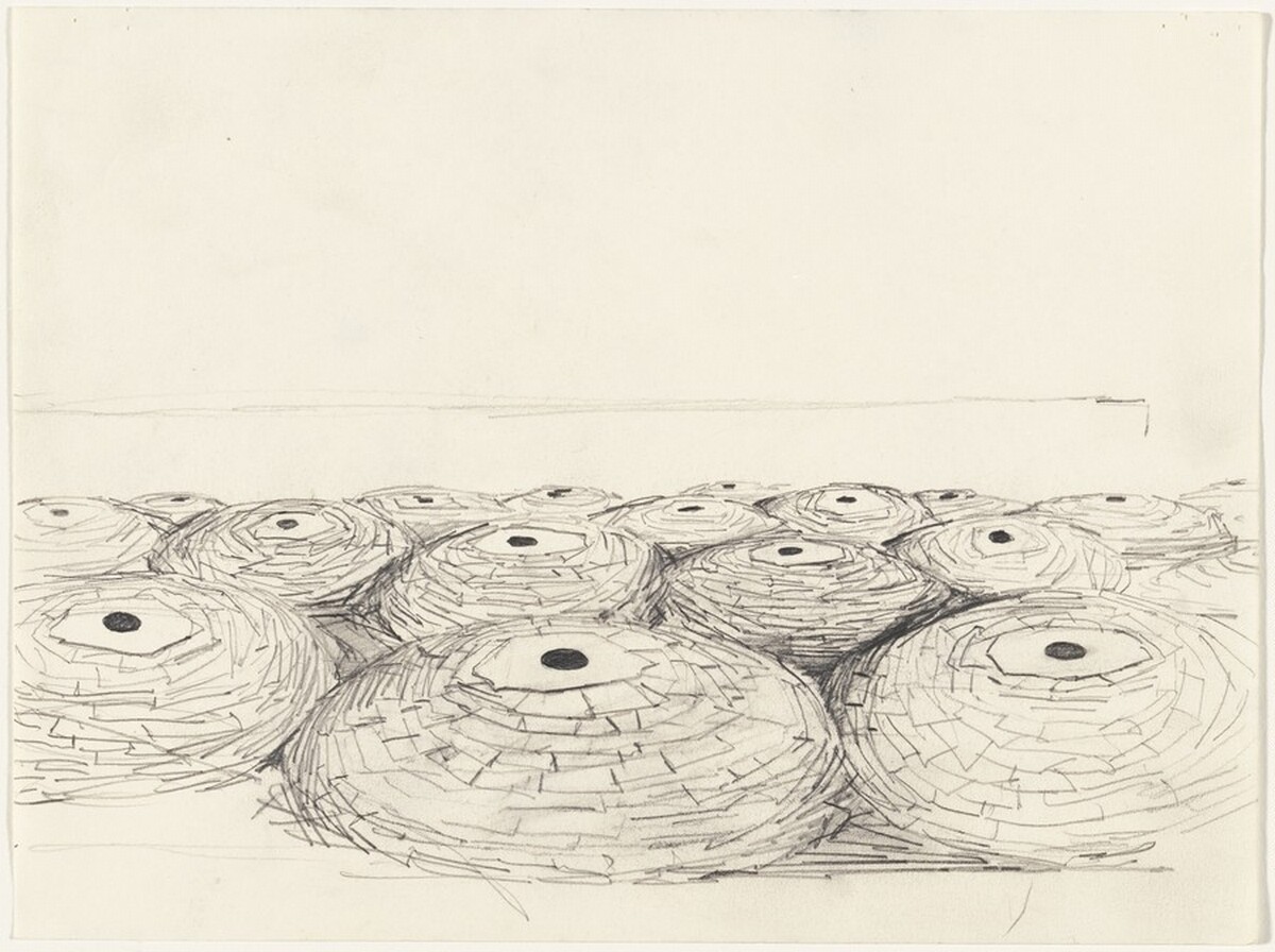 Roof I - Overview C by Andy Goldsworthy