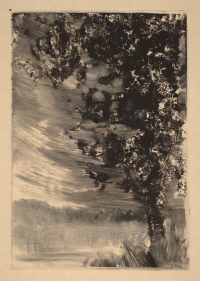 Moonlit Landscape with Tree at the Right