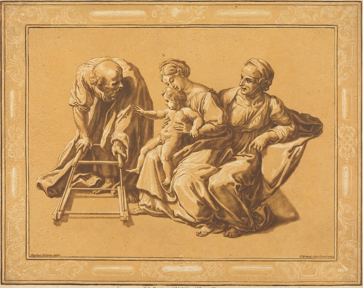 The Holy Family by Elisha Kirkall, after Giulio Romano (formerly after Raphael)