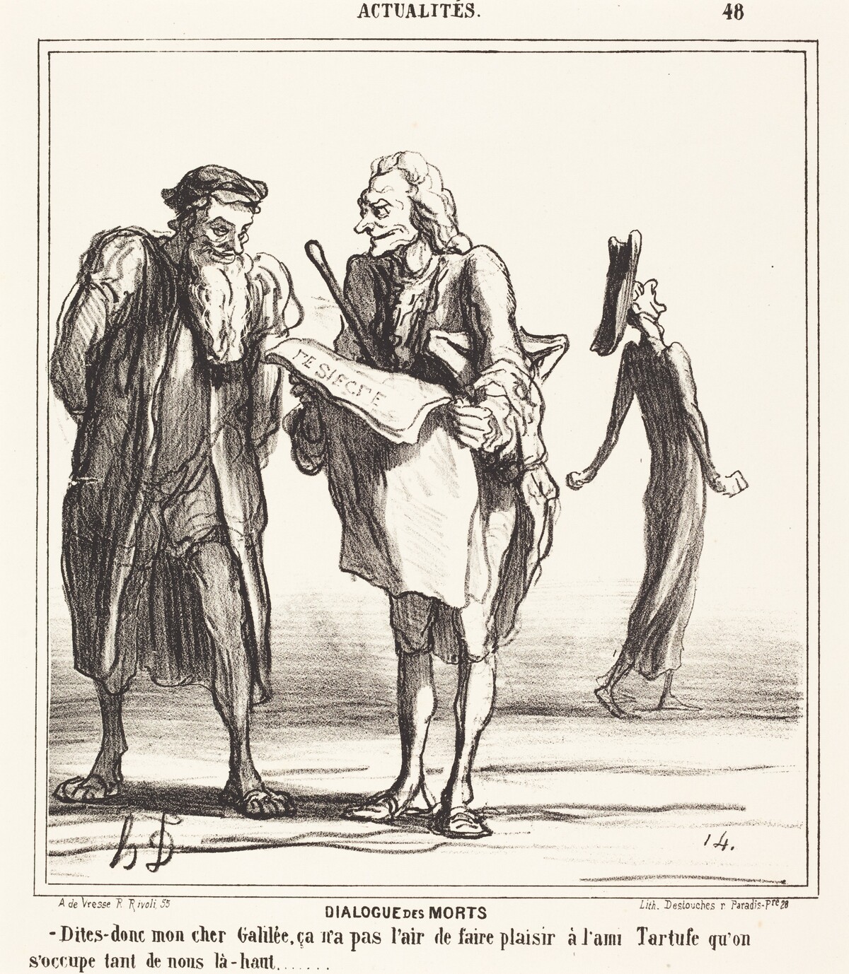 Dialogue des morts by Honoré Daumier
