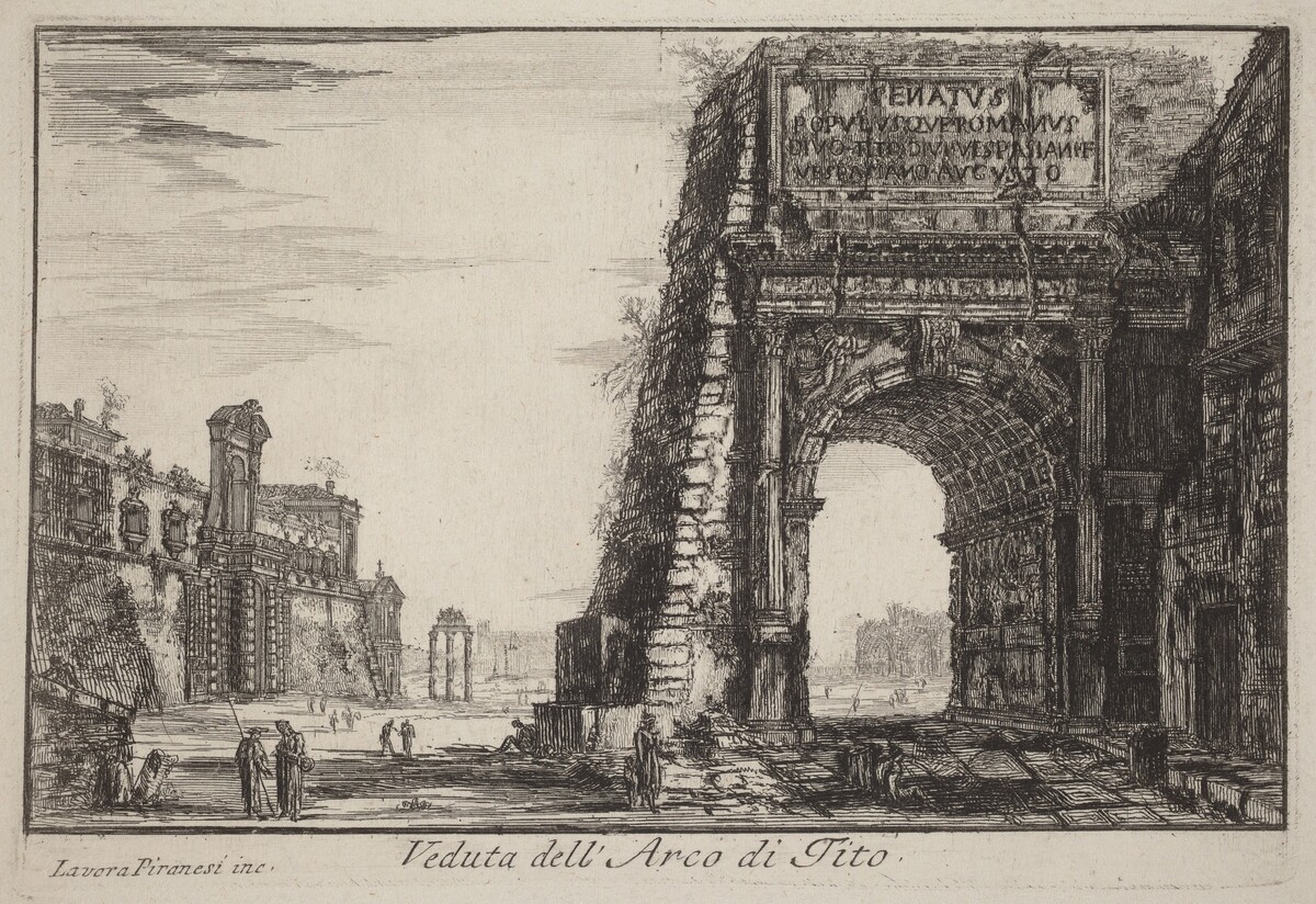 Veduta dell'Arco di Tito (View of the Arch of Titus) by Laura Piranesi after Giovanni Battista Piranesi