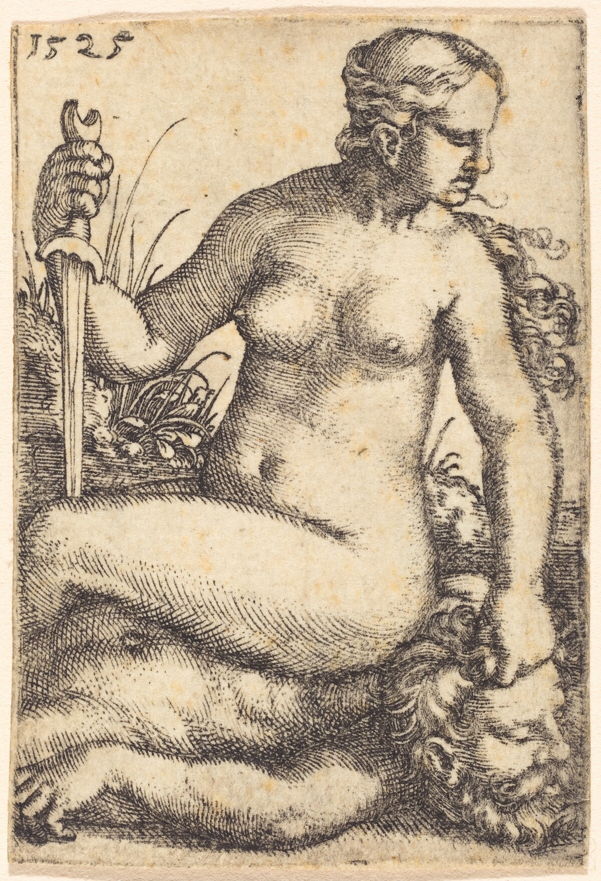 Judith Seated on the Body of Holofernes by Barthel Beham