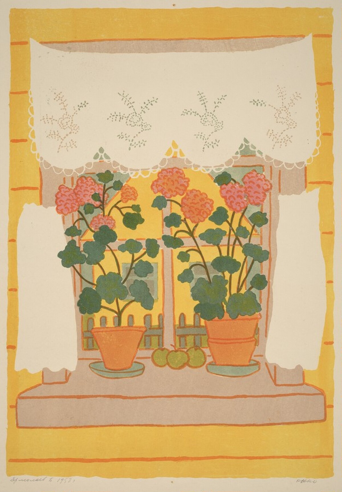 Windows and Plants by Boris Nicolaevich Ermolaev