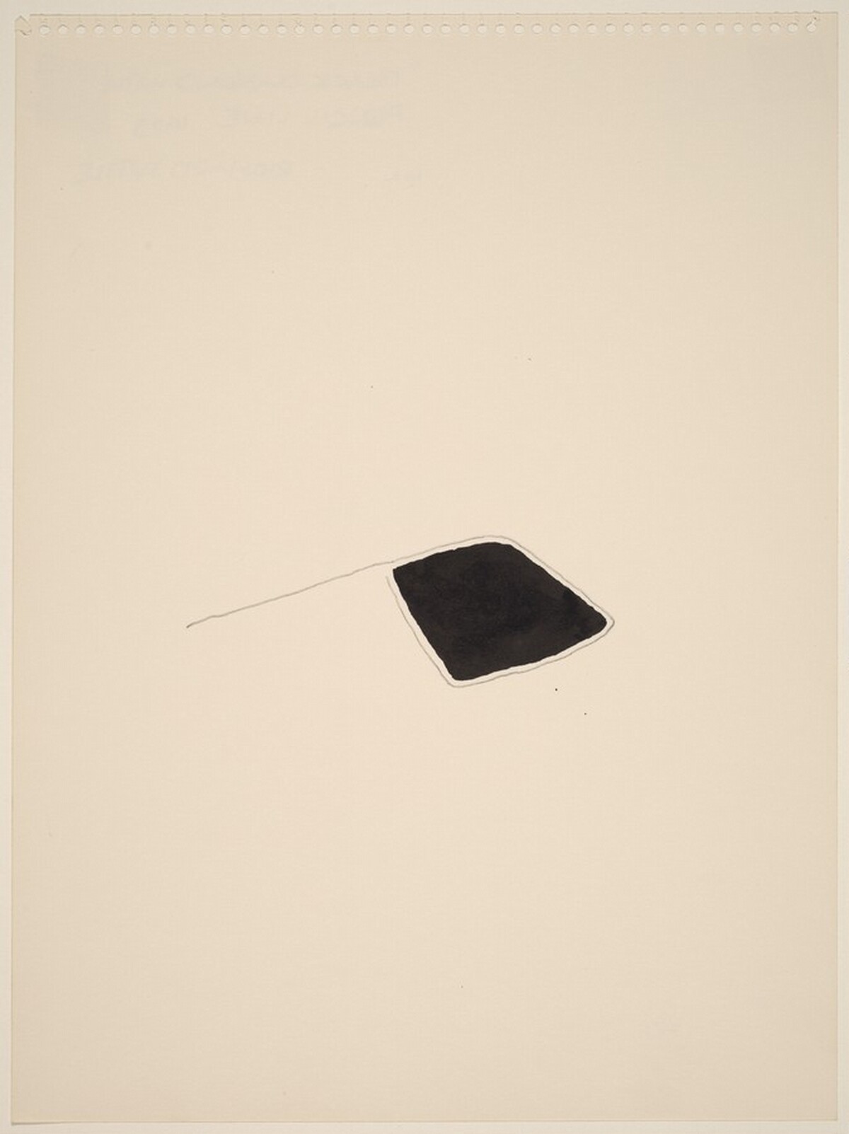 Black Diamond with Pencil Line by Richard Tuttle