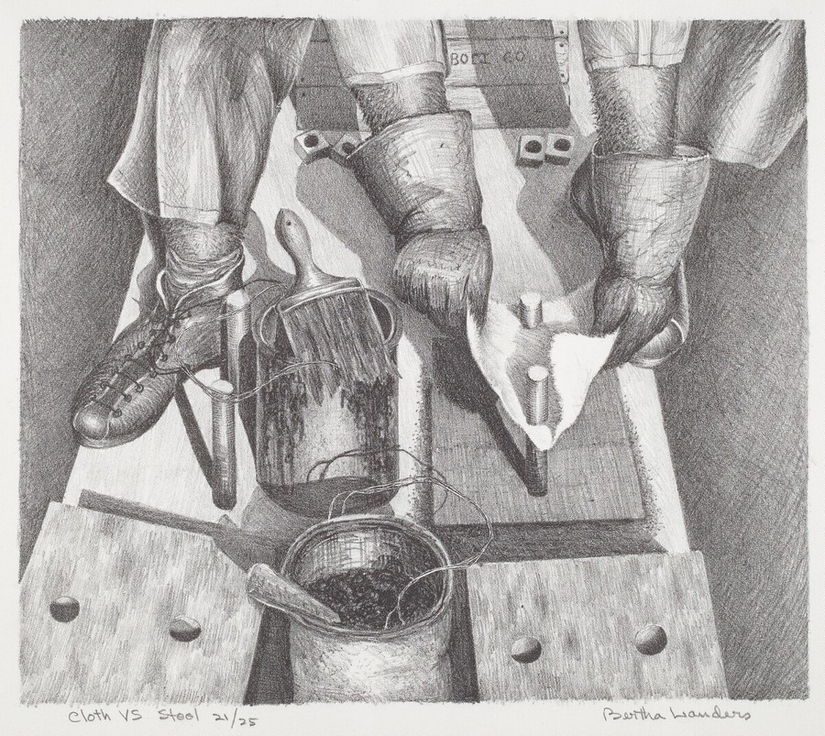 Cloth vs. Steel by Bertha Mae Landers