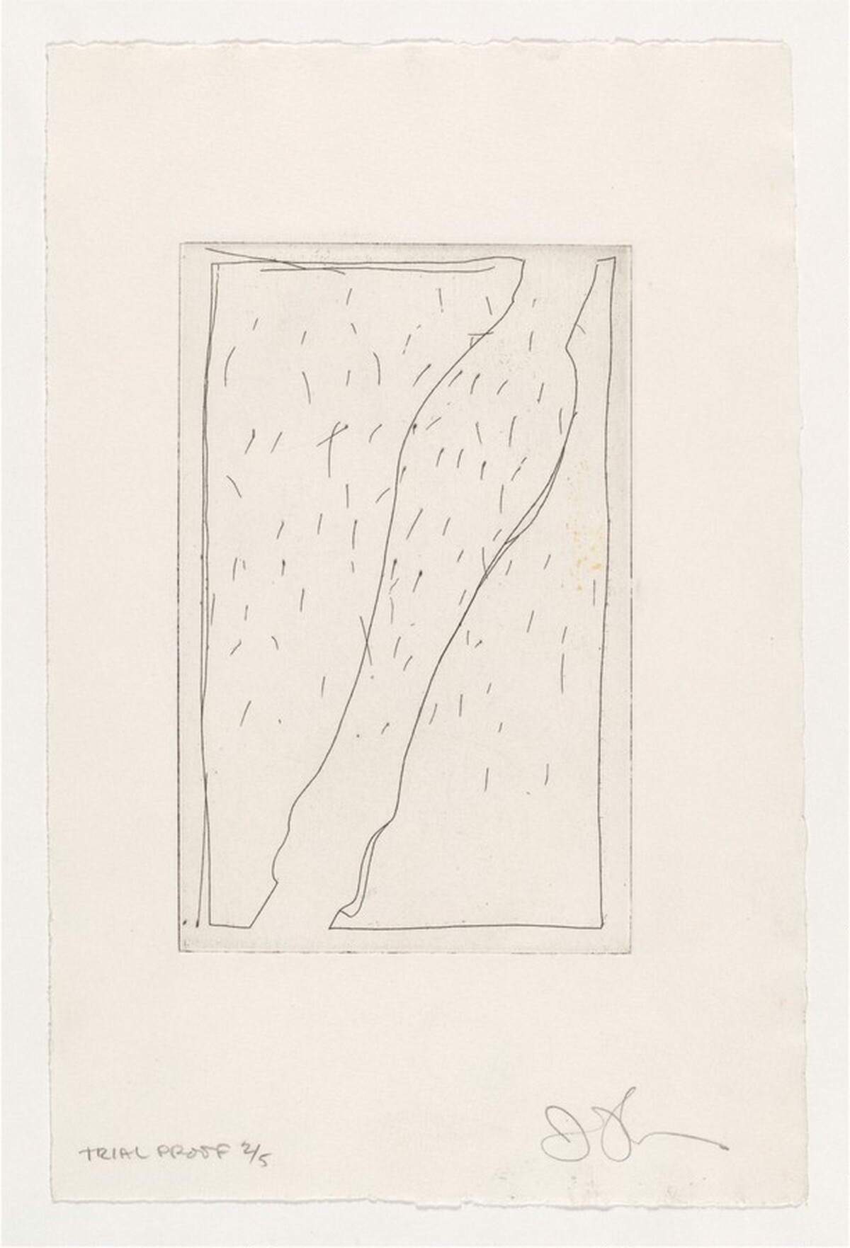 Leg (a) [trial proof 2] by Jasper Johns