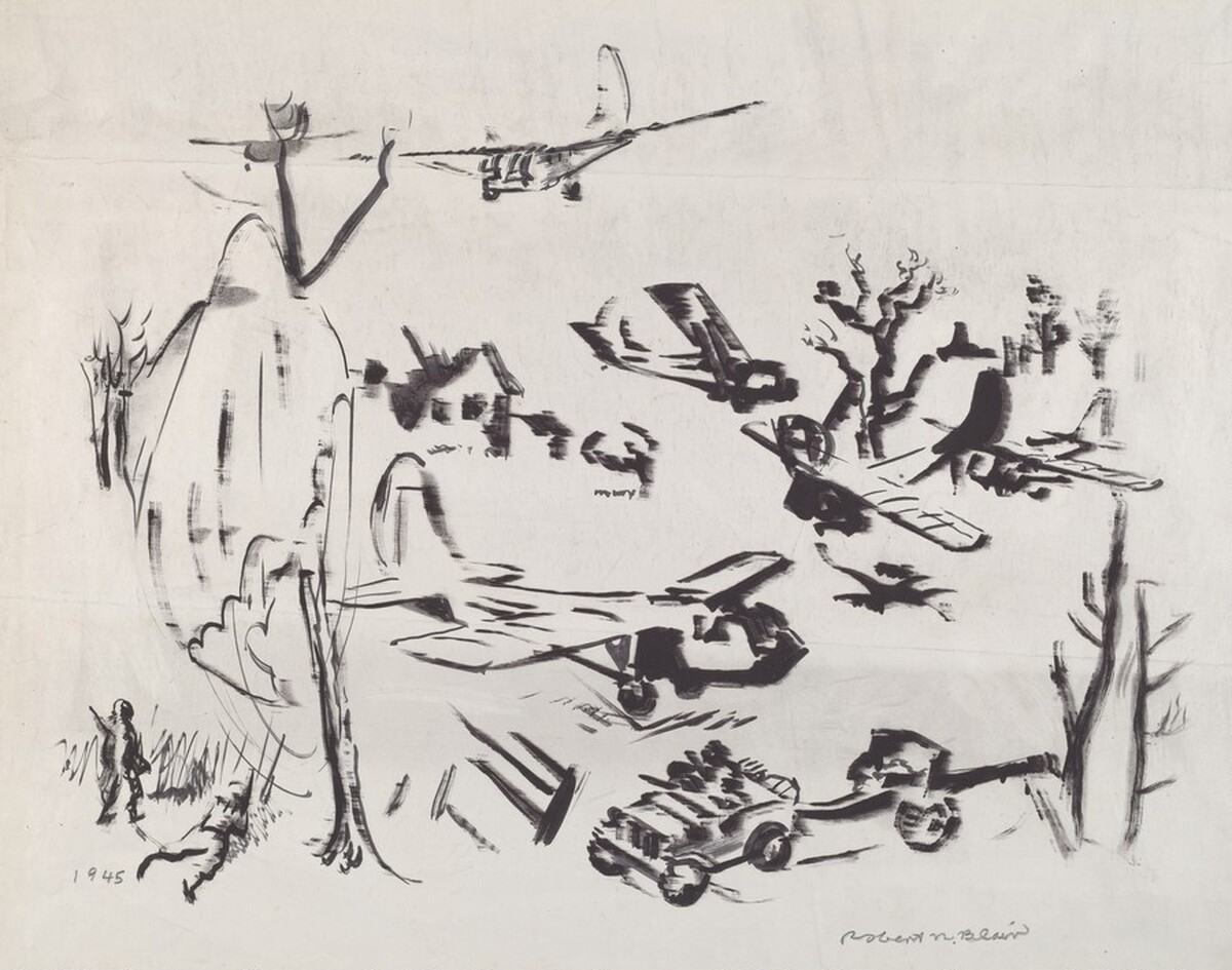 Untitled (War Scene) by Robert Noel Blair