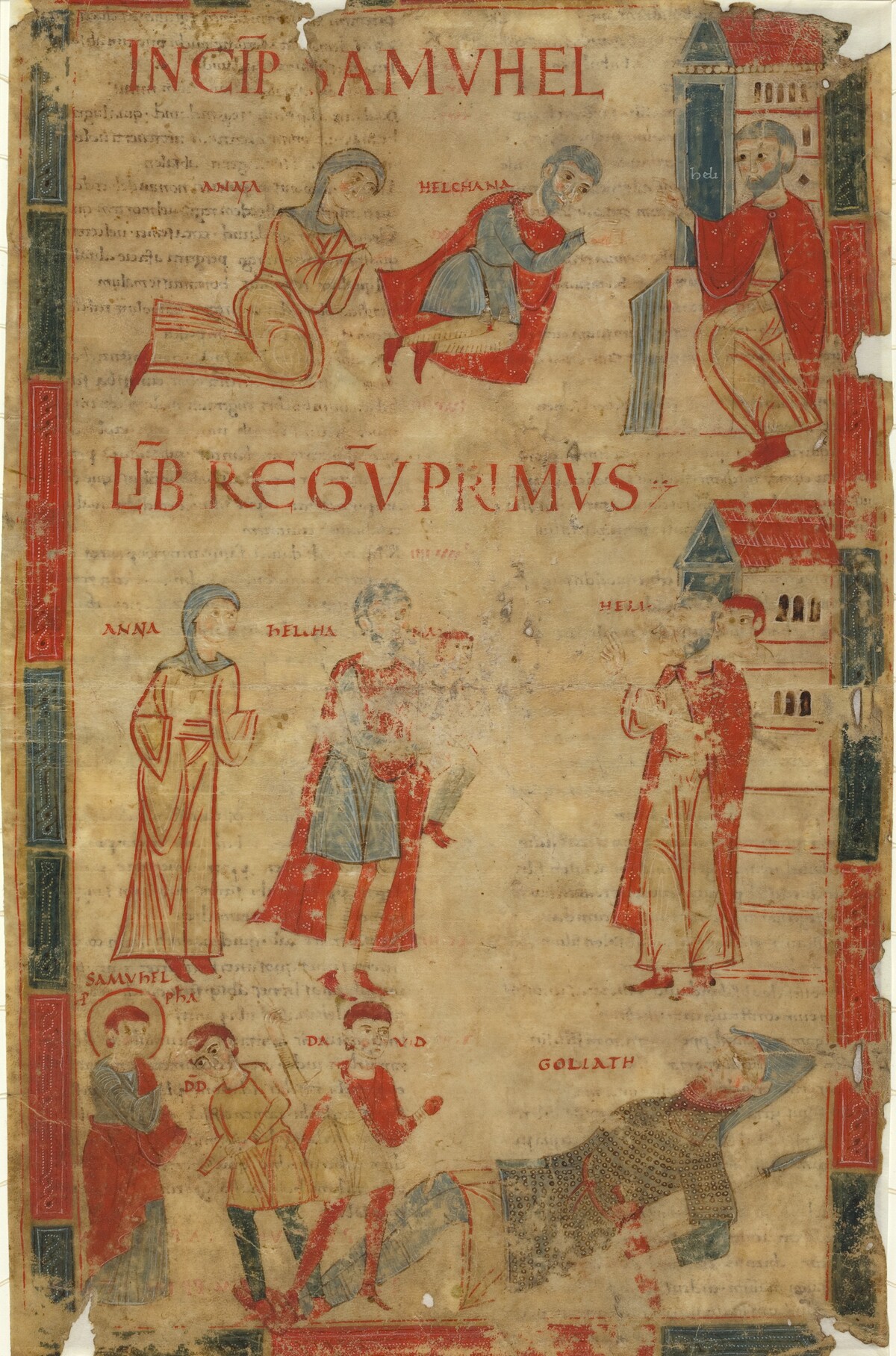 Four Scenes from the First Book of Samuel by Italian 11th Century