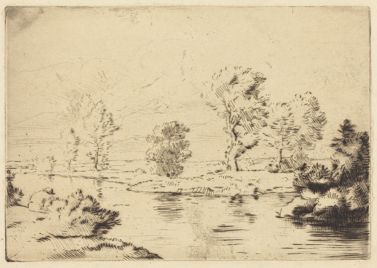 Banks of the Marne (Bord de la Marne) by Alphonse Legros