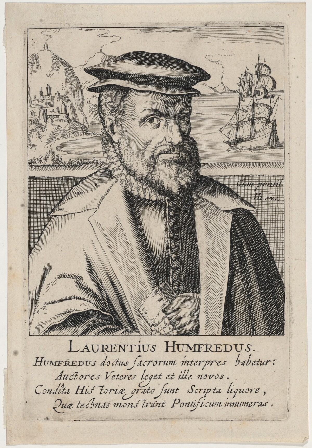 Laurence Humphrey, Dean of Winchester by Hendrik Hondius I