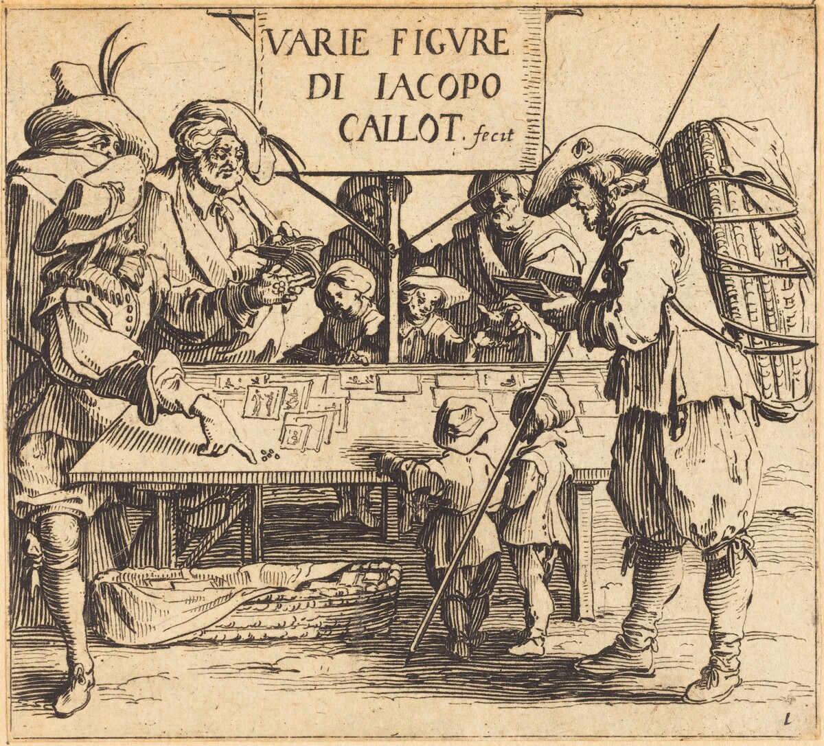 Frontispiece for "Varie Figure" by Jacques Callot