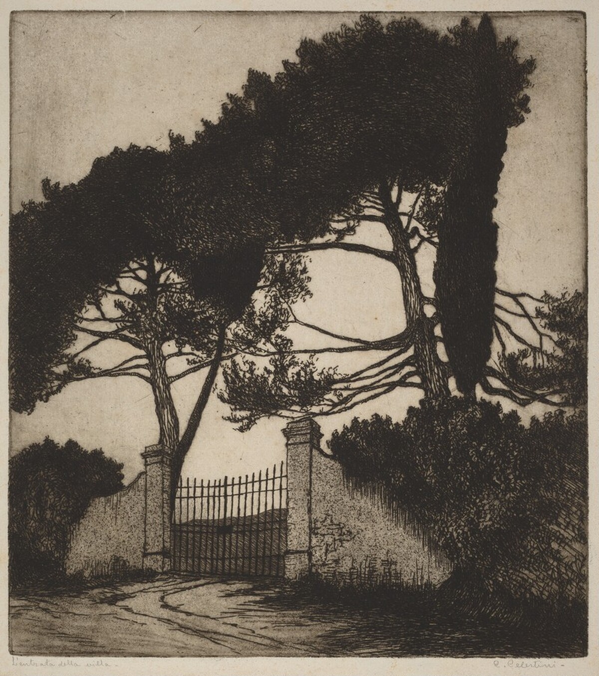 Villa Entrance by Celestino Celestini