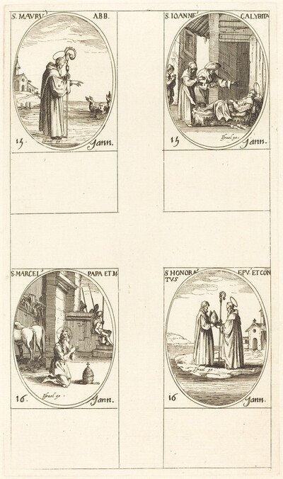 St. Maurus; St. John Calybite; St. Marcellus; St. Honoratus