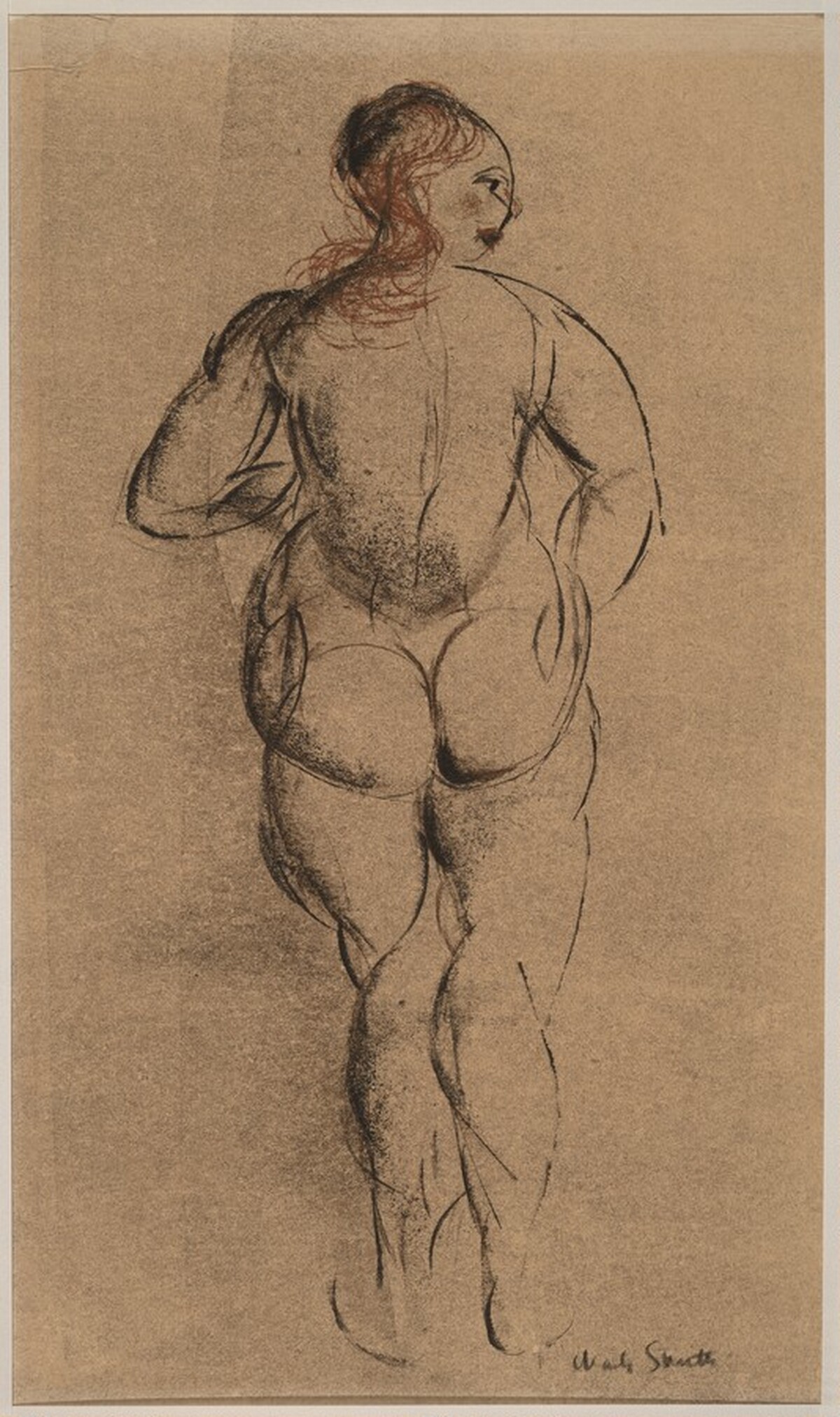 Standing Female Nude by Charles William Smith