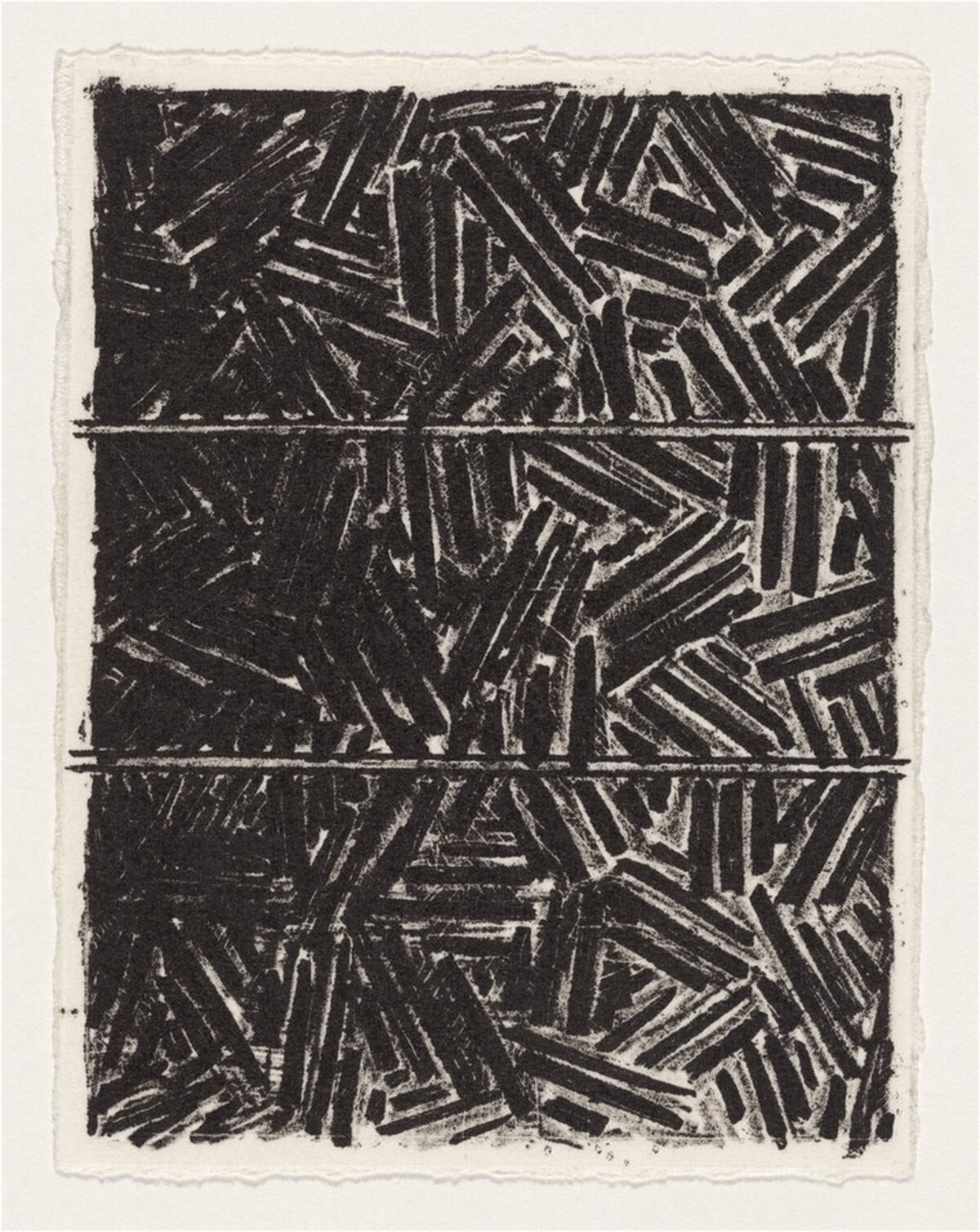 Bookplate for David Grainger Whitney [working proof] by Jasper Johns
