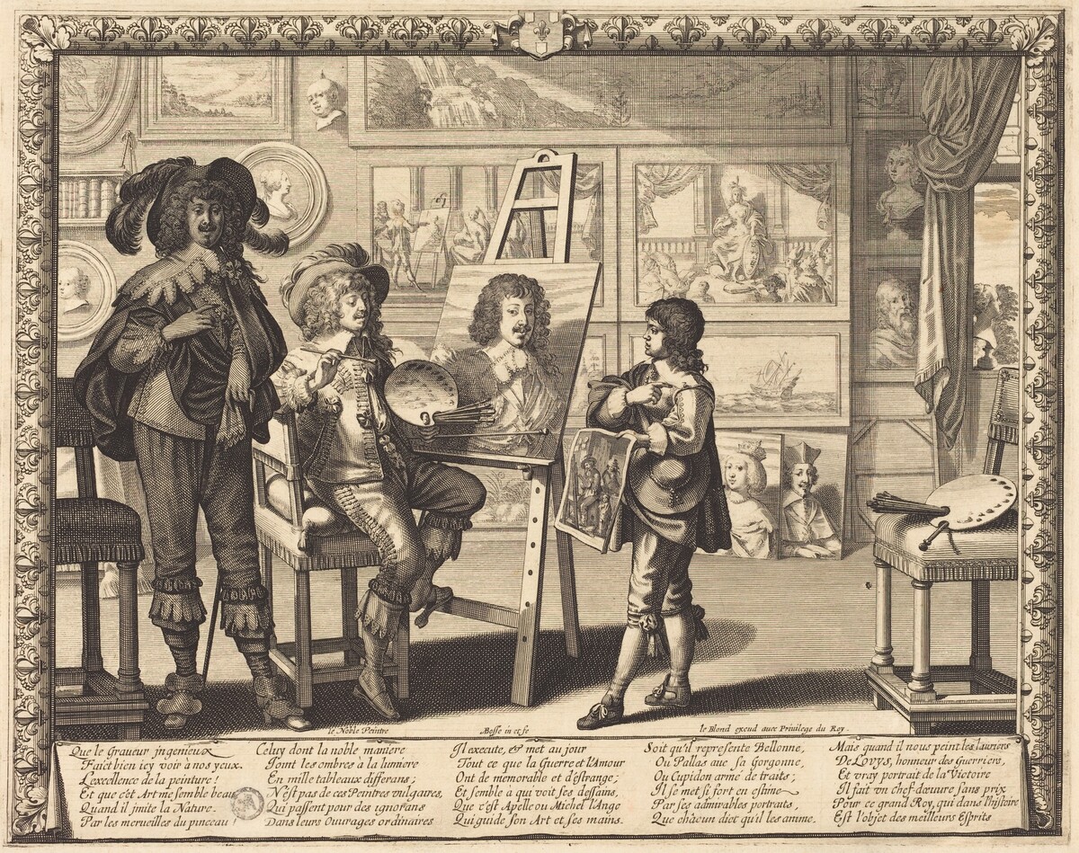 Le noble peintre by Abraham Bosse