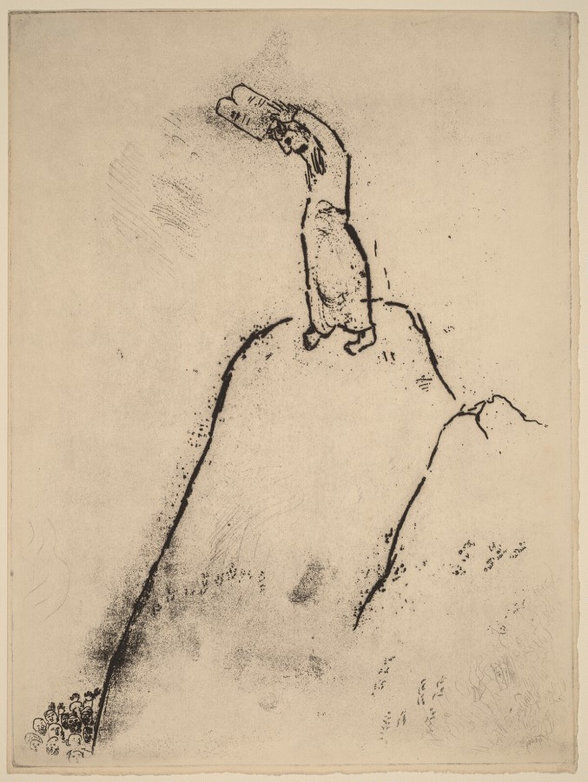Moses on the Mount by Marc Chagall