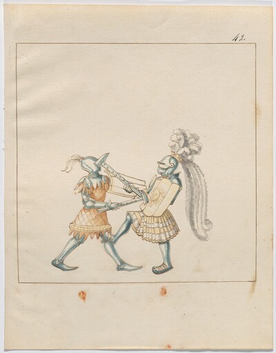Foot Combat with War Hammers and Tartsche Shields