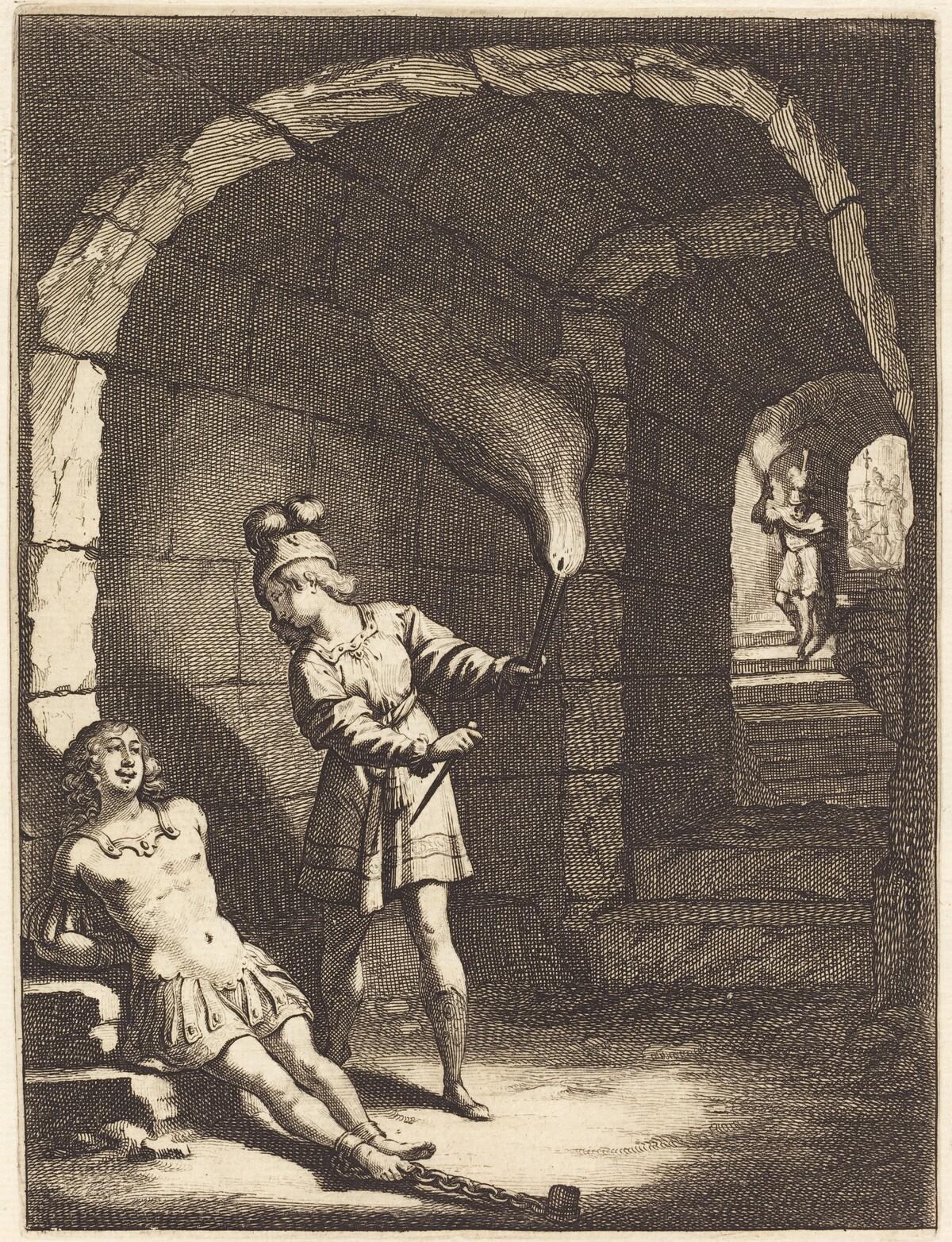 Illustration to Jean Desmarets' "L'Ariane" by Abraham Bosse after Claude Vignon