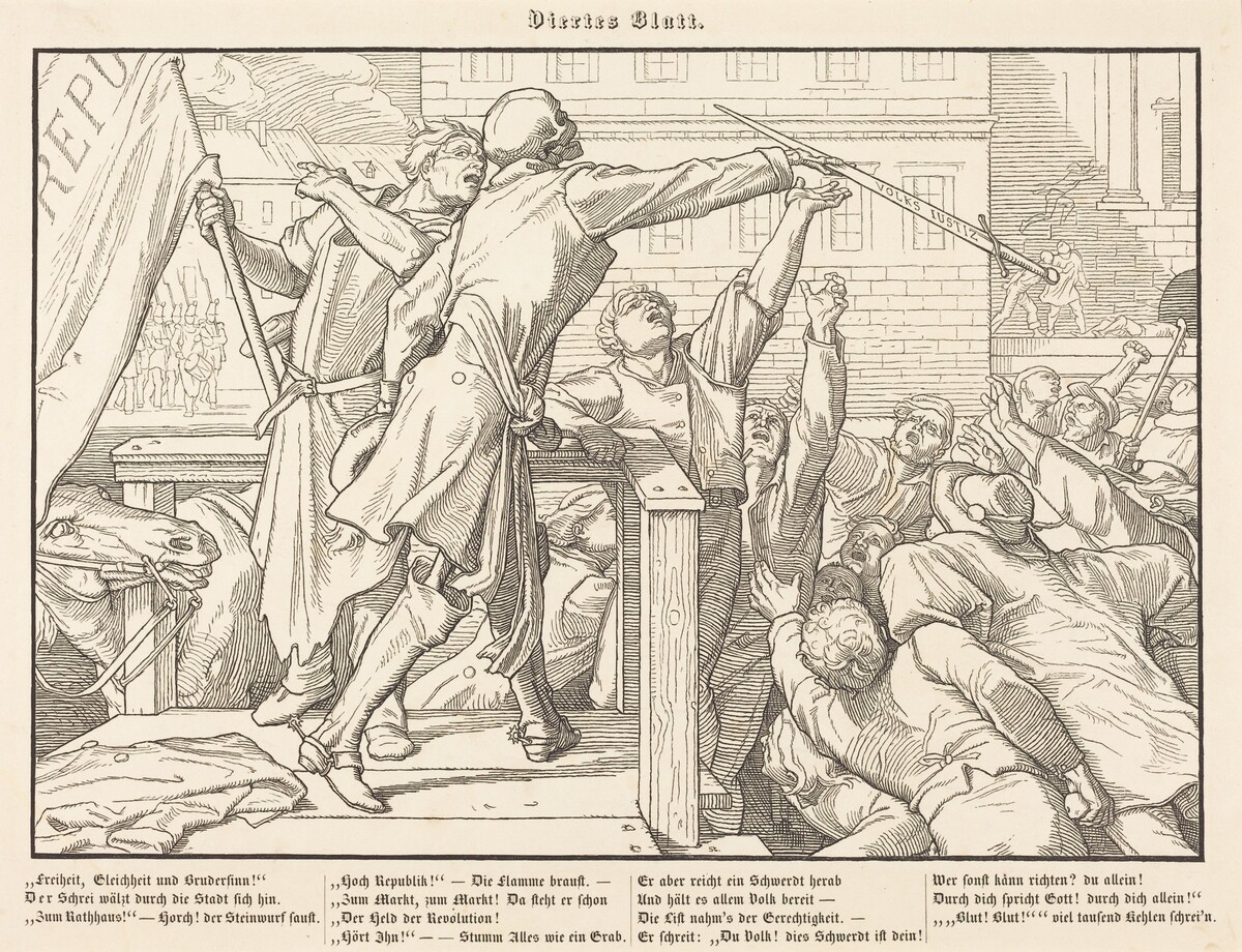 Auch ein Todtentanz IV by Alfred Rethel