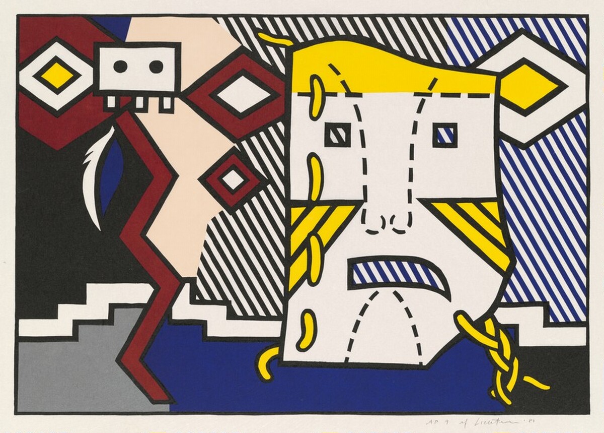 American Indian Theme V by Roy Lichtenstein