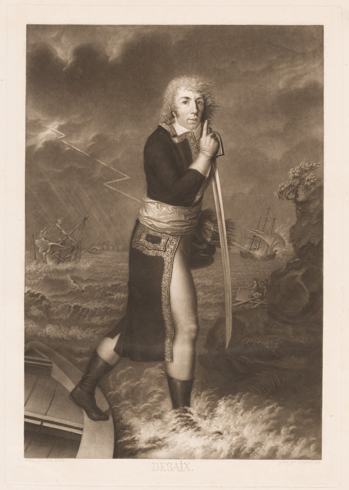 Desaix by Pierre-Charles Coqueret, after Hilaire Le Dru
