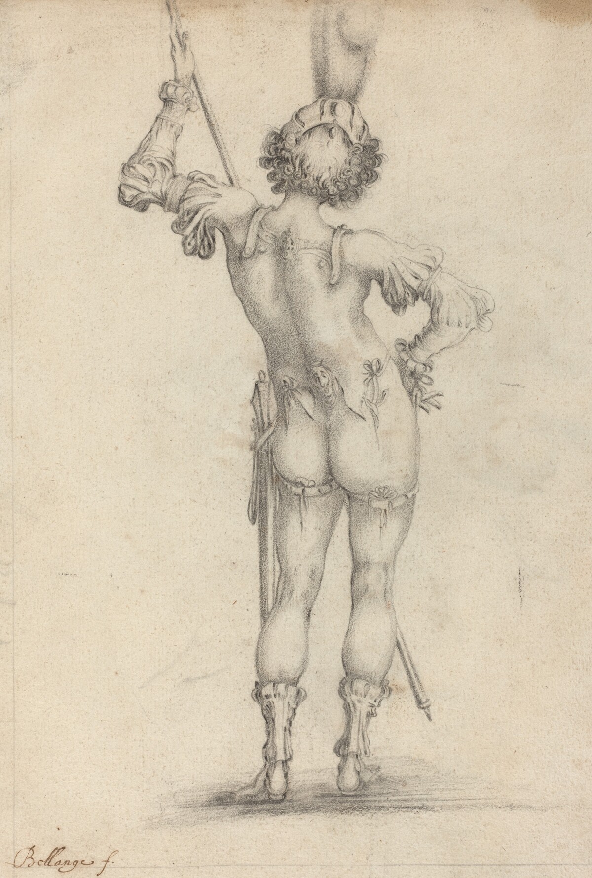 Standing Figure [recto] by after Jacques Bellange