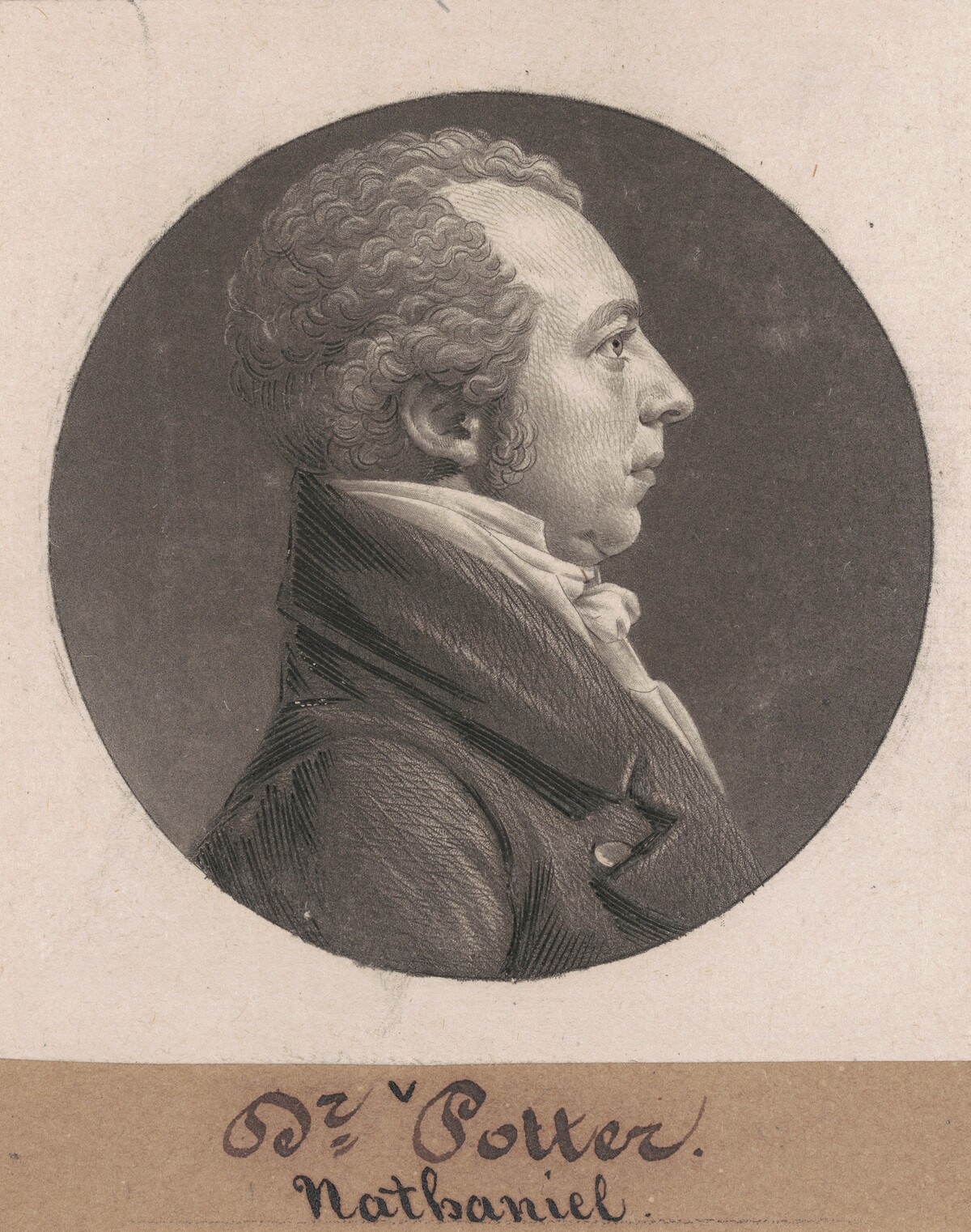 Nathaniel Potter by Charles B. J. Févret de Saint-Mémin
