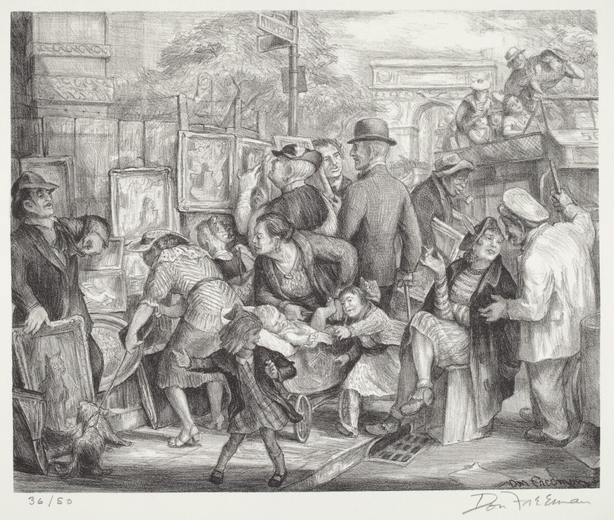 Washington Square Art Show by Don Freeman