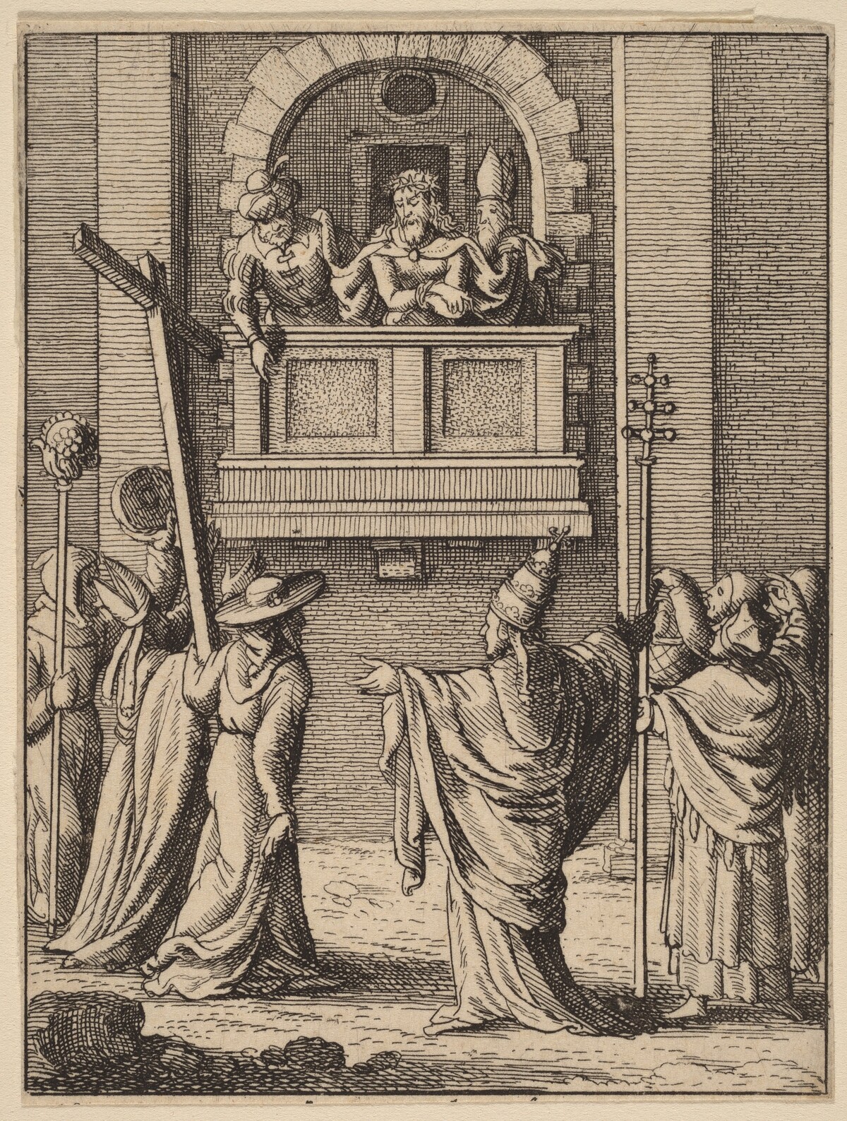 Ecce Homo by Wenceslaus Hollar, after a follower of Hans Holbein the Younger