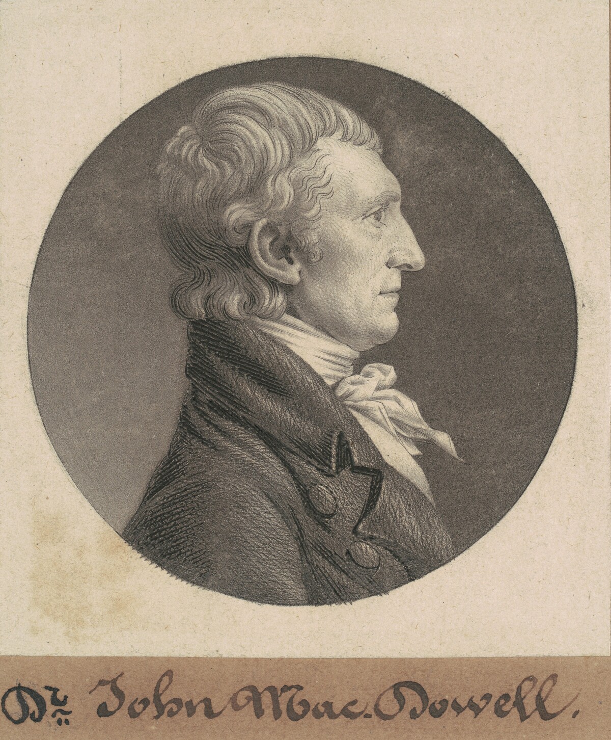 John McDowell by Charles B. J. Févret de Saint-Mémin