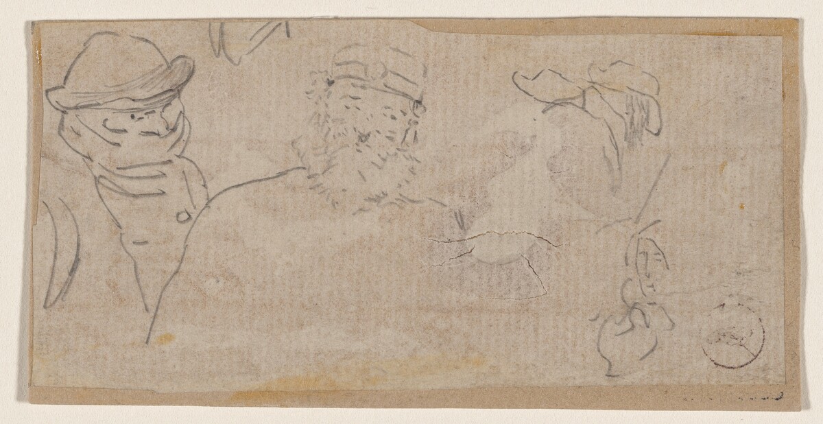 Preliminary Sketch for "The Passage" (La Traversee) by Félix-Hilaire Buhot