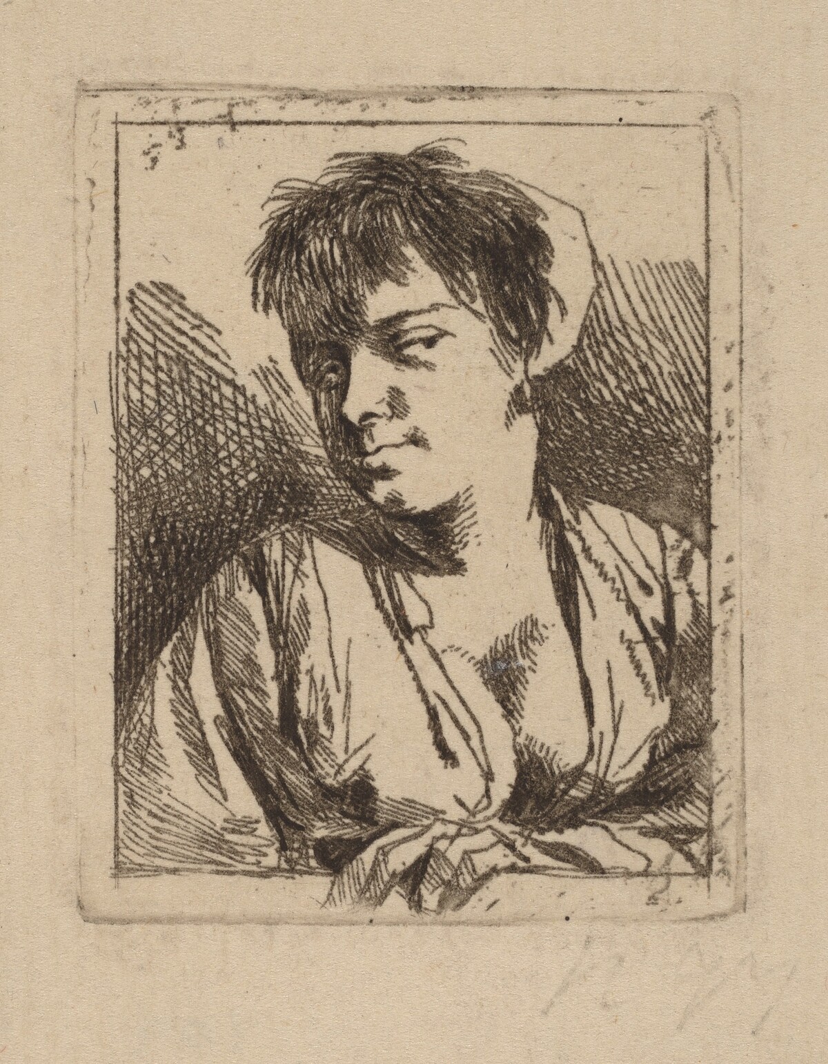 Bust of a Young Woman by Cornelis Bega