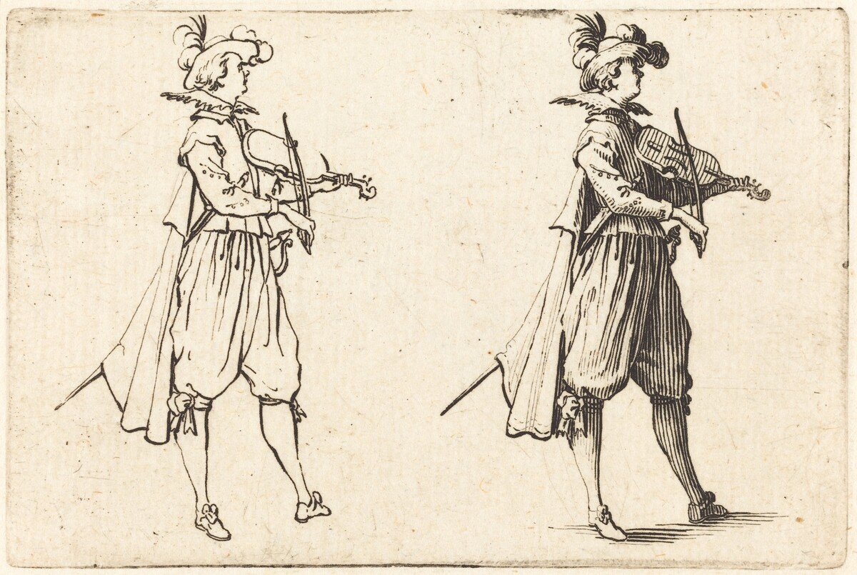 Violinist by Jacques Callot