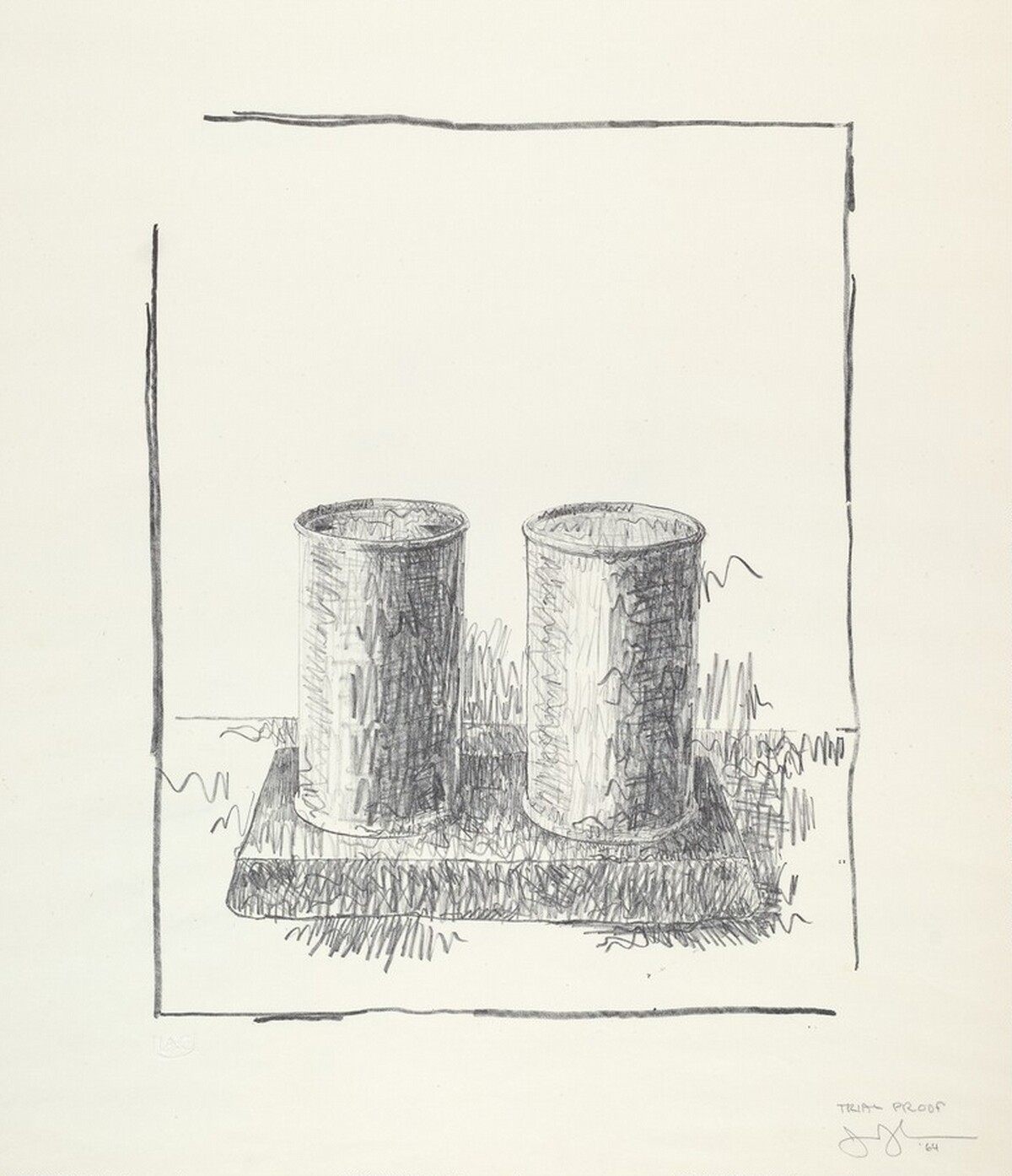 Ale Cans [trial proof] by Jasper Johns