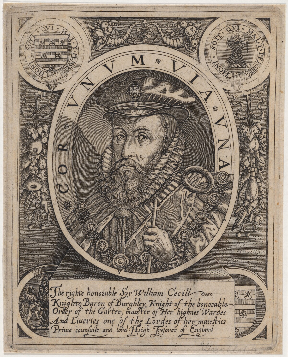 William Cecil, First Baron Burghley by William Rogers