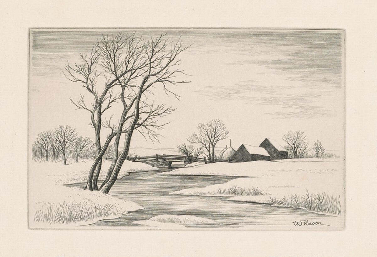 Winter Landscape by Thomas W. Nason