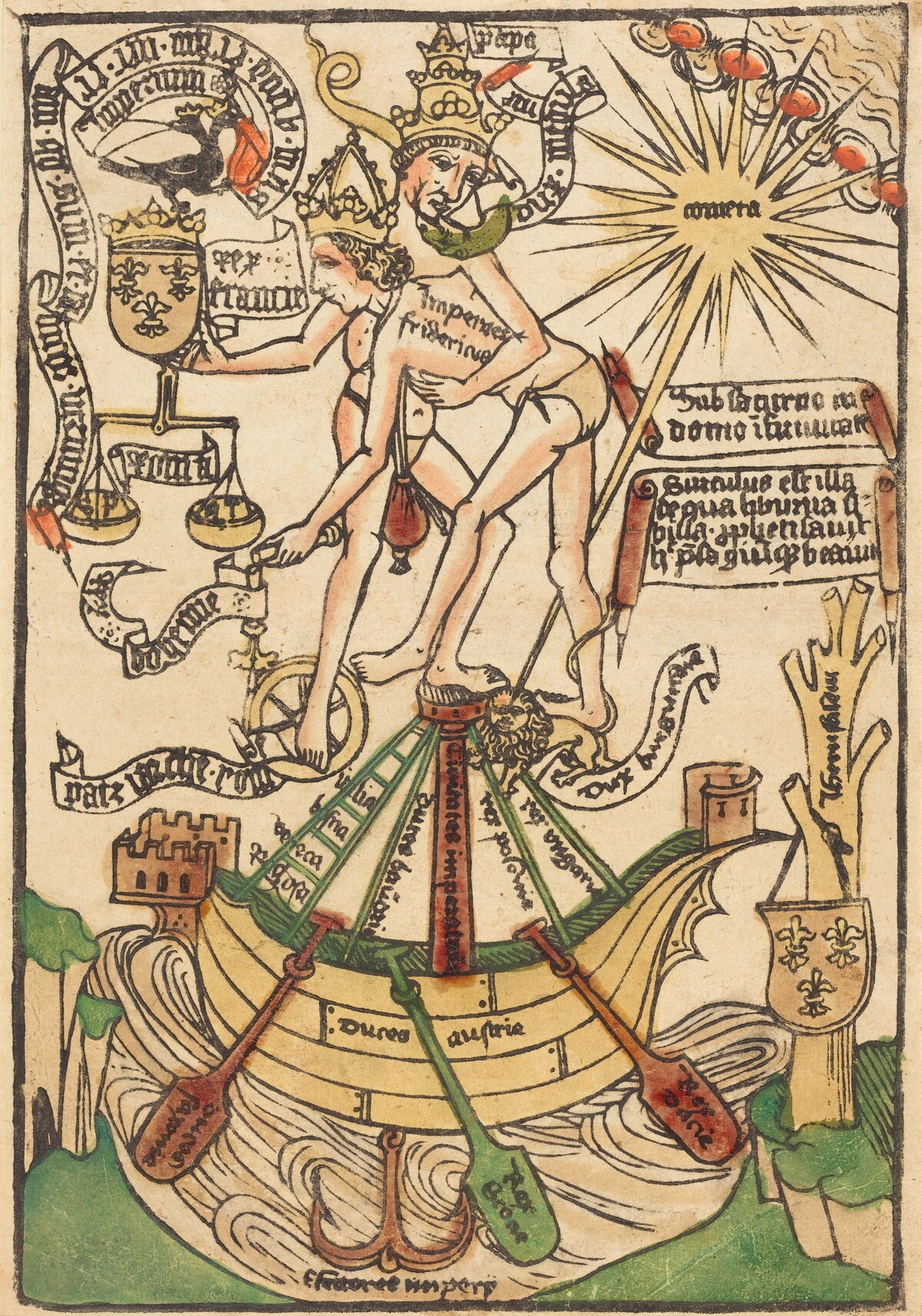 Allegory of the Meeting of Pope Paul II and Emperor Frederick III by German 15th Century