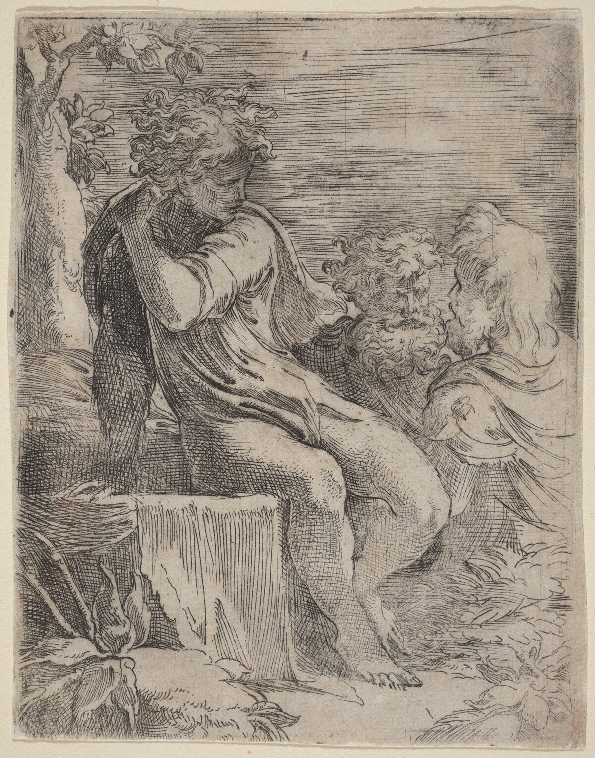 The Boy and Two Old Men by Parmigianino